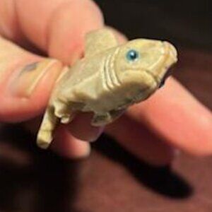 Handcarved rock shark - EUC